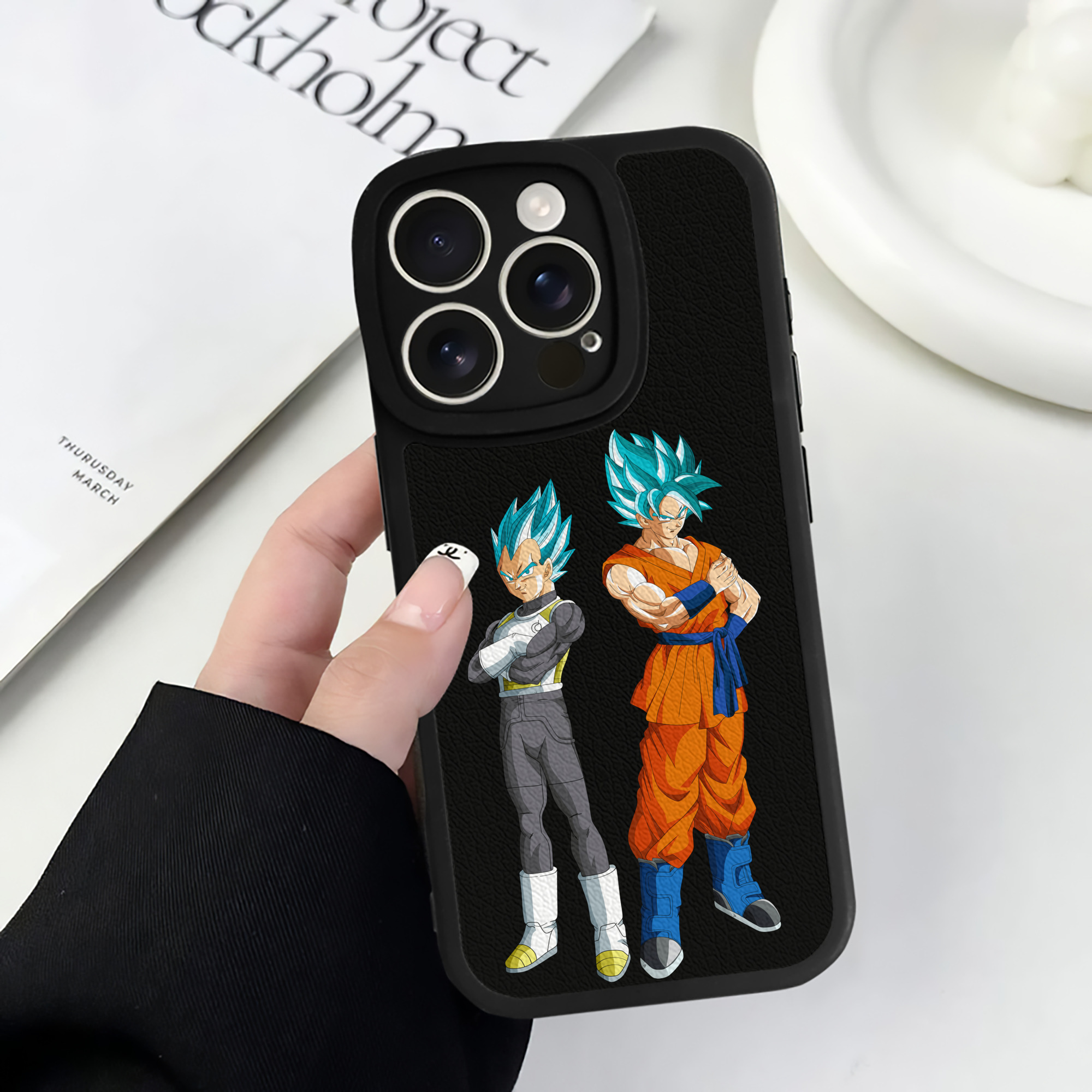 （画像用） ドラゴンボール DRAGON BALL 【iPhone 16シリーズ対応】シリコンスマホケース（レザー調） 材質：シリコン